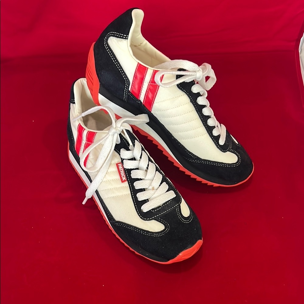 Black and White Chunky Sole Sneakers